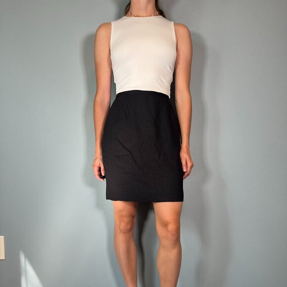 Vintage 90s Black Skirt, 1990s Solid Whimsigoth Grunge Mini Skirt - Picture 3 of 9